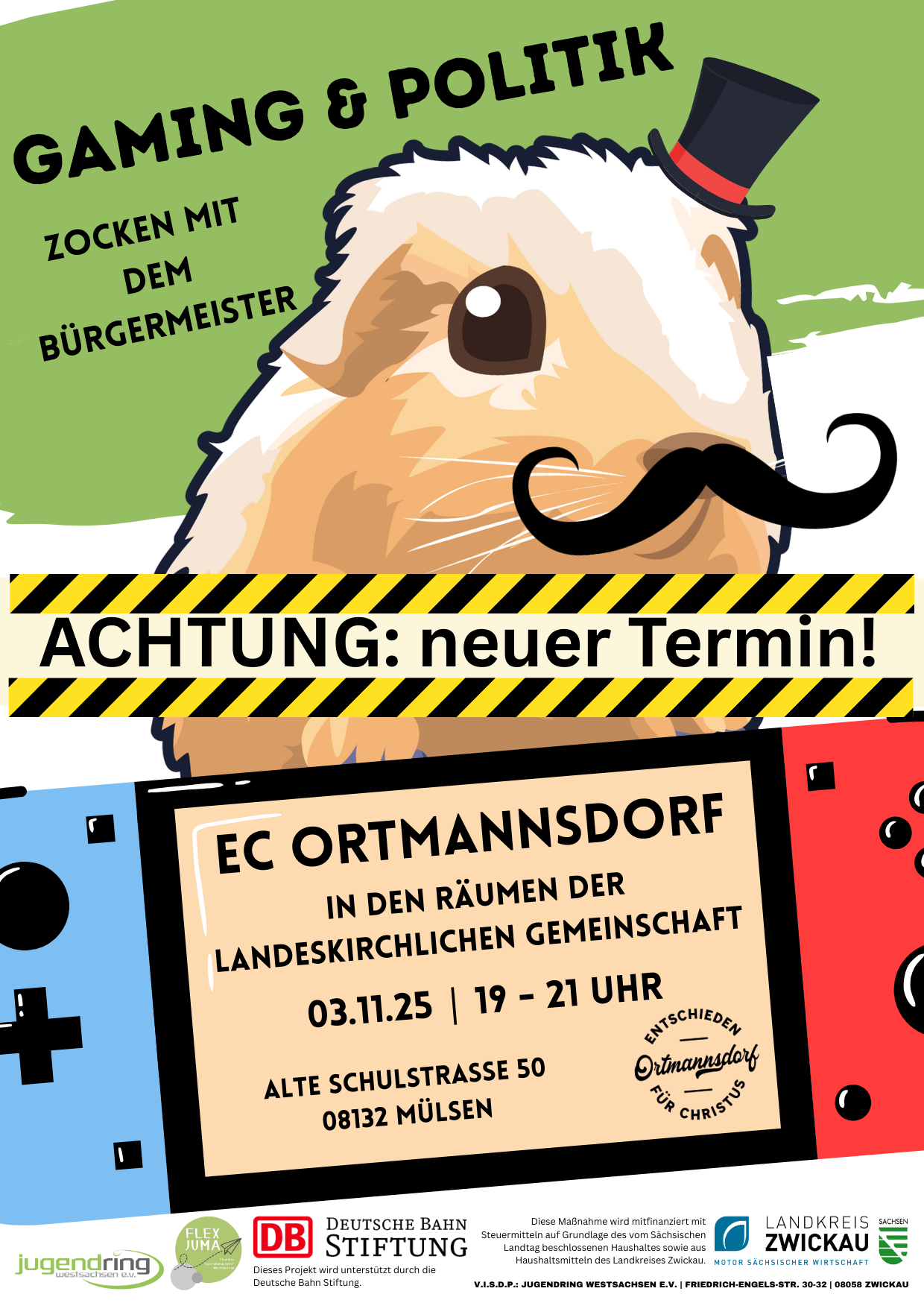 Plakat Gaming und Politik